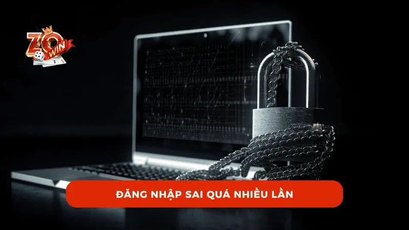 Đăng nhập sai quá nhiều lần