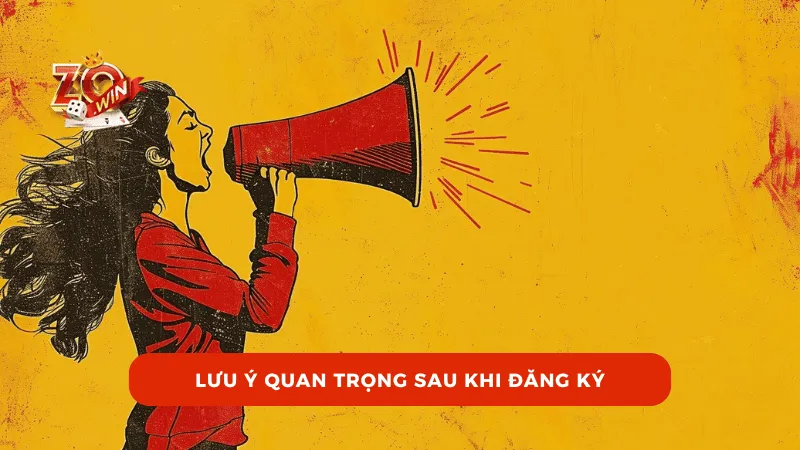 Lưu ý quan trọng sau khi đăng ký